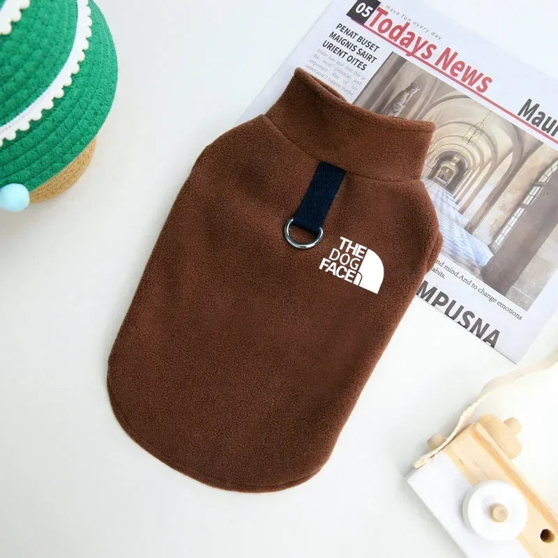 Fleece Warm Dog Sweater – Autumn Winter Coat for Small Dogs & Puppies