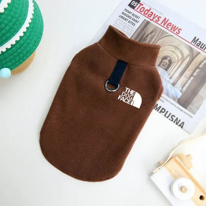 Fleece Warm Dog Sweater – Autumn Winter Coat for Small Dogs & Puppies