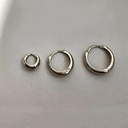 3/6Pcs Set Minimalist Gold Huggie Hoop Earrings | Trendy Metal Circle Earrings for Women and Men