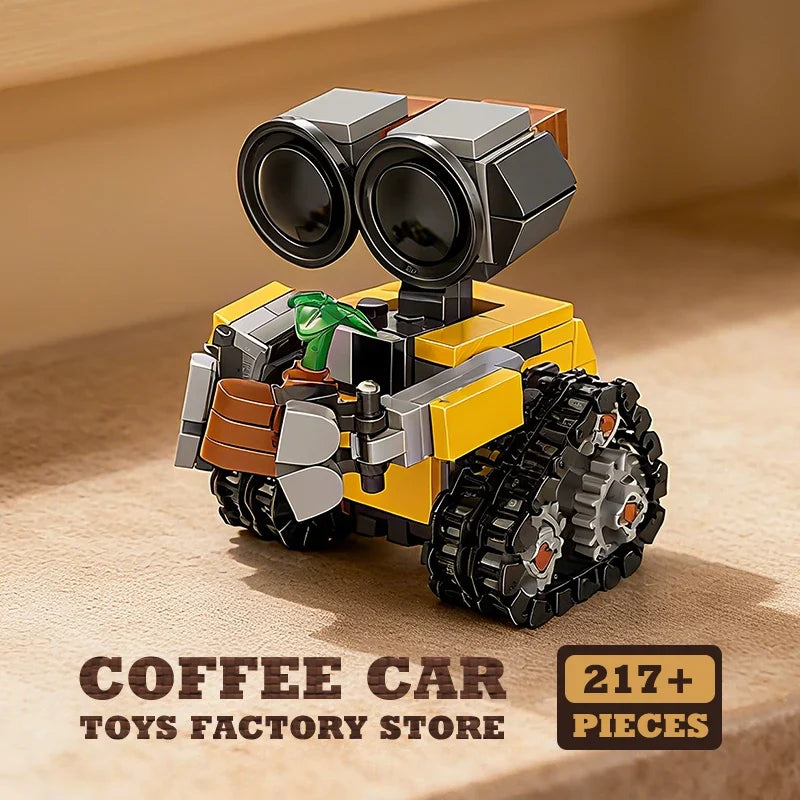 Space Mini Robot MOC Building Bricks Toys 217Pcs Tracked Bot Model Classic Movie Sci-Fi Blocks Dolls Kids Adult Christmas Gifts