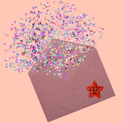 Star Stickers for Thank You Cards and Packaging | Round Labels for Photocard Decor