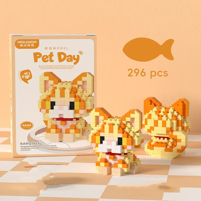 18 in 1 Pet Animal Building Blocks Set | Kids Educational Toy