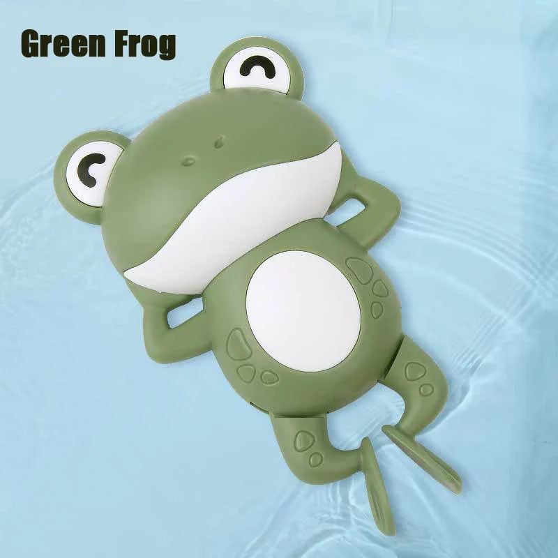 Baby Bath Toys Kids Swimming Clockwork Dolls Play Water Fun Bathing Cute Funny Children Bathroom Shower Bathtub Animals Toy
