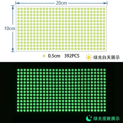 Glow in the Dark Wall Stickers | Luminous Dots Decals for Kids Room