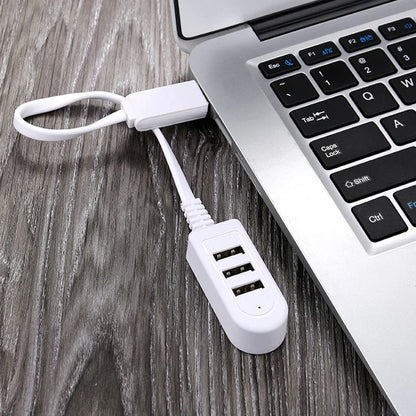 1.2M USB Cable Extension Hub | 3-Port Multi-Charging Splitter