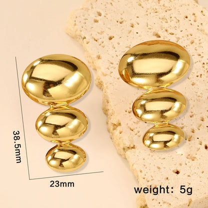 LUXUKISSKIDS Fairy Flower Earrings Stud | Gold-Plated Stainless Steel Piercing Jewelry for Women