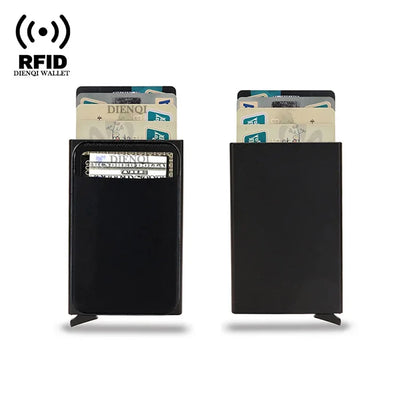DIENQI Rfid Credit Card Holder | Smart Minimalist Aluminium Wallet