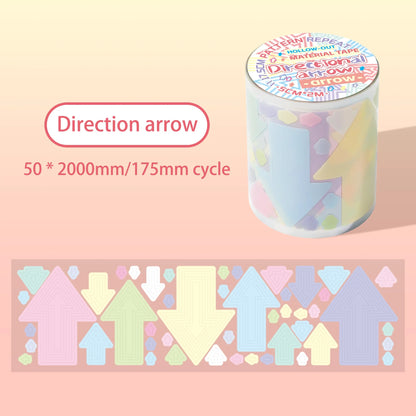Colorful Star and Heart Die-Cut Stickers | Multi-Layer Hollow Decorative Journal Stickers