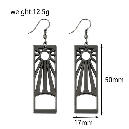 Demon and Slayer Metal Drop Earrings | Unisex Fandom Jewelry