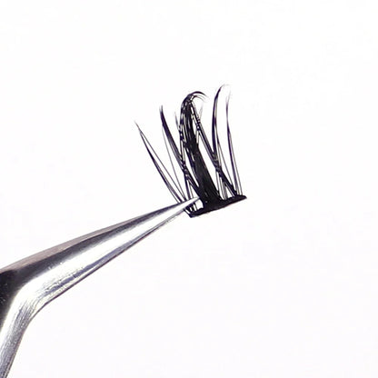 160 Pcs Wheat-Ear Shape Fake Eyelashes | Fine Stem DIY Eyelash Extension Clusters