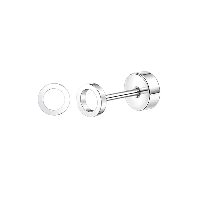 Stainless Steel Crystal Stud Earrings Set | Star Heart Butterfly Cartilage Tragus Helix Piercing Jewelry