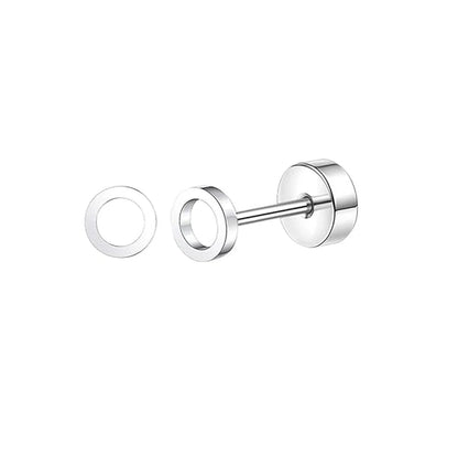 Stainless Steel Crystal Stud Earrings Set | Star Heart Butterfly Cartilage Tragus Helix Piercing Jewelry