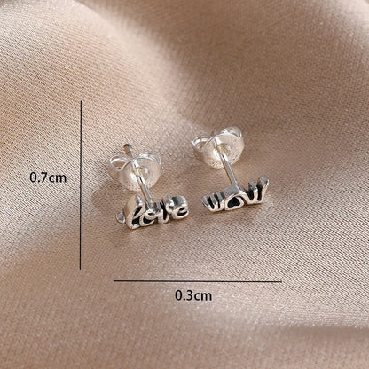 2026 New Fashion Hoop Earrings Set for Women | Ginkgo Leaf Enamel Flower Stud, Cute Crown Heart Zircon Earrings