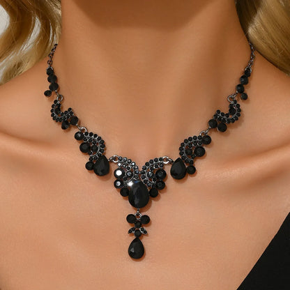 Water Drop Pendant Necklace | Light Luxury Fashion Jewelry