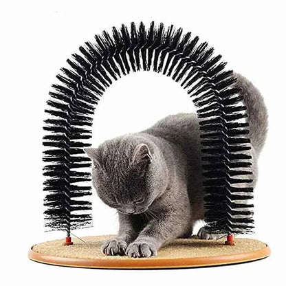 Cat Arch Self Groomer with Scratching Base