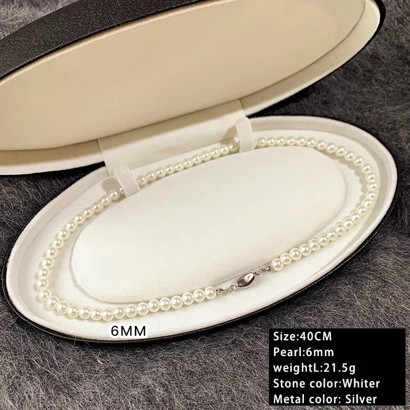 Taoya Imitation Pearl Beaded Necklace | Classic Fashion Jewelry for Women