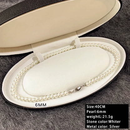 Taoya Imitation Pearl Beaded Necklace | Classic Fashion Jewelry for Women