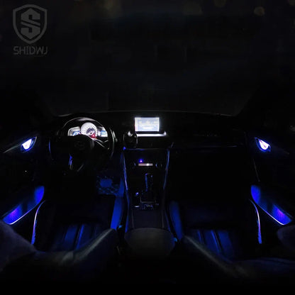 Car LED Ambient Light | Transparent Circular Interior Decorative Lamp