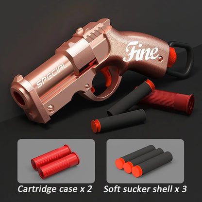Mini S686 Shell Throwing Soft Bullet Launcher Toy Gun Airsoft Foam Bullet Blaster CS Outdoor Weapon Children Pistol