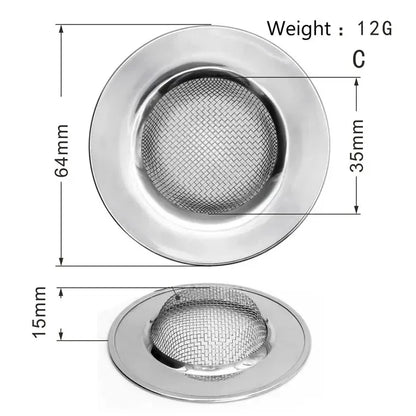 Kitchen Sink Strainer | Stainless Steel Mesh Drain Filter for Sink and Bathroom