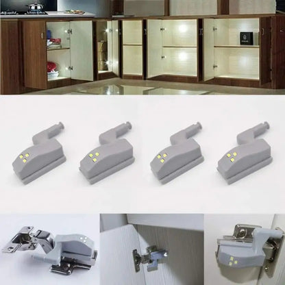 10-1PC LED Inner Hinge Lamp | No Battery Under Cabinet Lights with Auto Sensor
