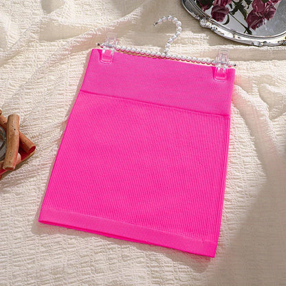 High Waist Knitted Mini Skirt | Slim Fit Work Pencil Skirt for Women