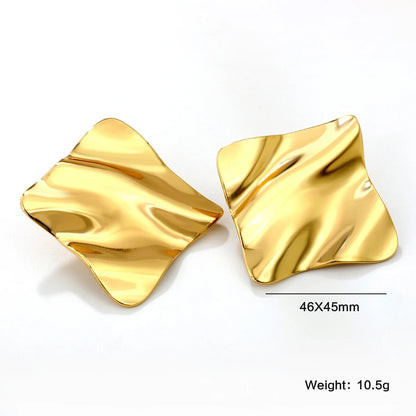 LUXUKISSKIDS Fairy Flower Earrings Stud | Gold-Plated Stainless Steel Piercing Jewelry for Women