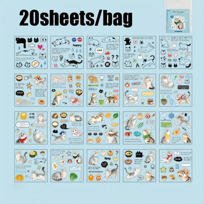 Mr. Paper Cute Foods Scrapbooking Sticker Book | Vintage Fruit Cake Sticker Set for DIY Crafts
