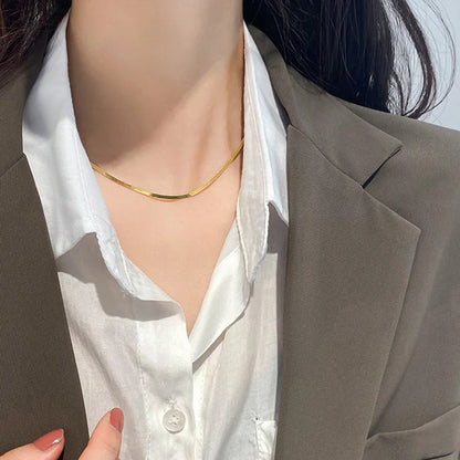 Tricolor Hand Braided Stainless Steel Necklace | Cuban Chain Jewelry for Women