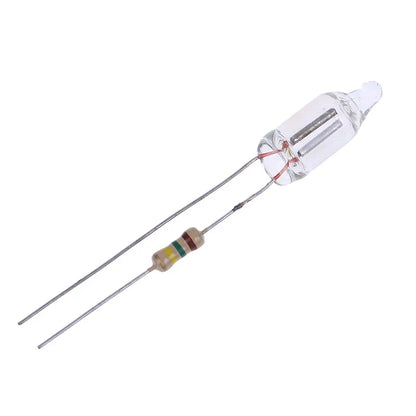 20PCS Neon Indicator Lamps With Resistors for 220V AC Mains | Red Glow Lamp