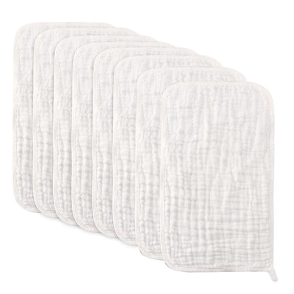 Large Muslin Burp Cloths | Extra Absorbent Baby Hand Washcloths