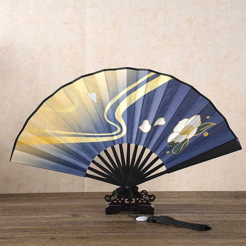 Genshin Impact Ayaka Cosplay Fan | Folding Hand Fan Prop for Cosplay