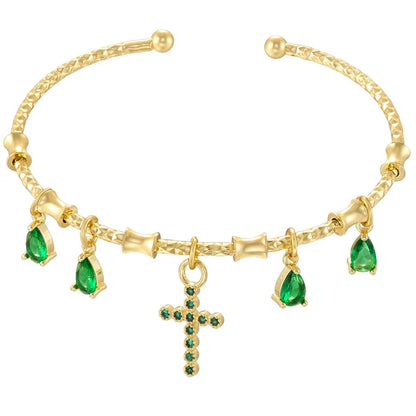 Golden Star Charm Cuff Bracelet | Trendy Fashion Jewelry for Women