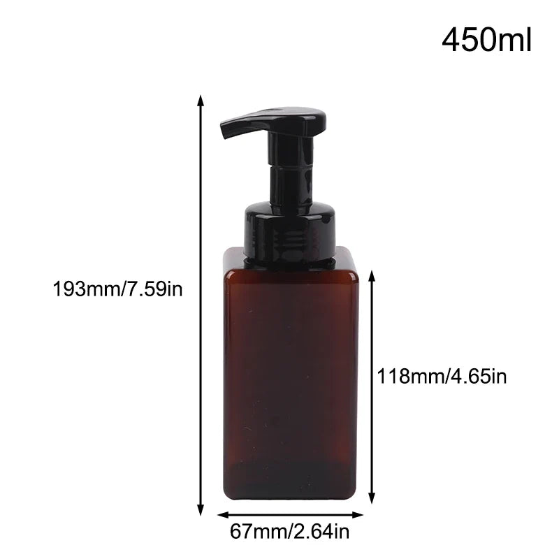 Portable Foam Soap Dispenser | Manual Press Pump Bottle for Bathroom and Travel