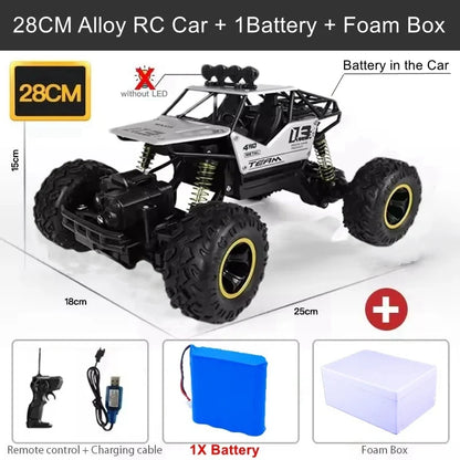Oike RC Car Remote Control Climbing Vehicle Outdoor All Terrain Off-road Trucks 4WD Racing Drift Cars Toy Gift for Kids Adults