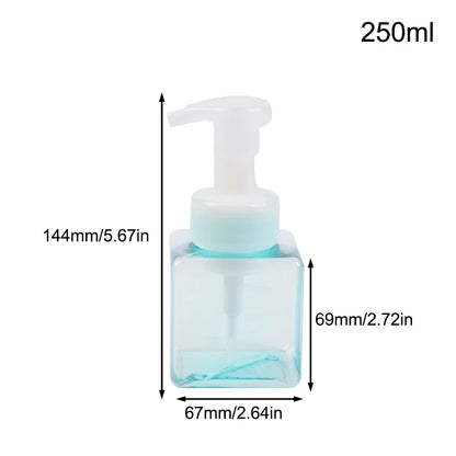 Portable Foam Soap Dispenser | Manual Press Pump Bottle for Bathroom and Travel