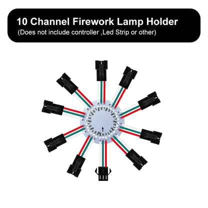 WS2812B LED Firework Light Module Panel 10/11/12/13 Channel | Individually Addressable Pixel Strip Ring
