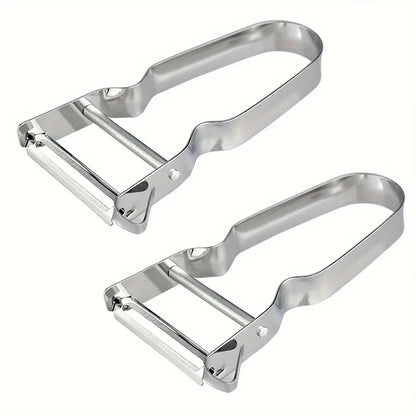 Stainless Steel Peeler | 2-in-1 Kitchen Fruit and Vegetable Slicer