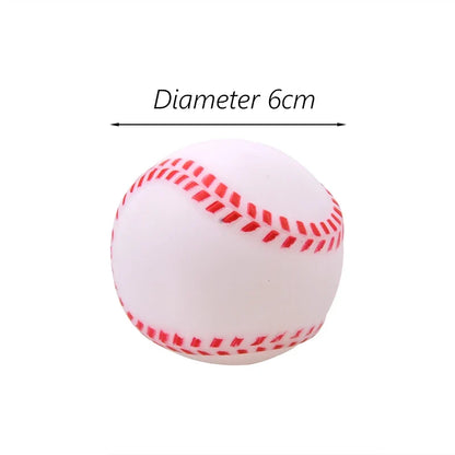 Squeaky Pet Dog Ball Toy for Small Dogs | Interactive Rubber Chew Toy