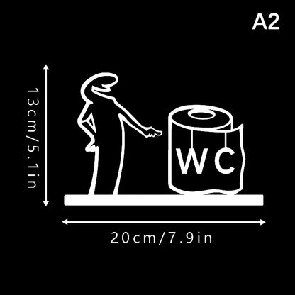 La Linea Minimalist Line Art Stickers | Modern Home Decor Door Decal