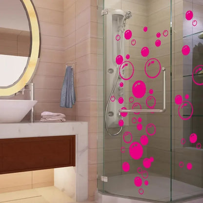 Removable Bubble Wall Stickers | Waterproof PVC Decals for Bathroom, Window & Kids Room