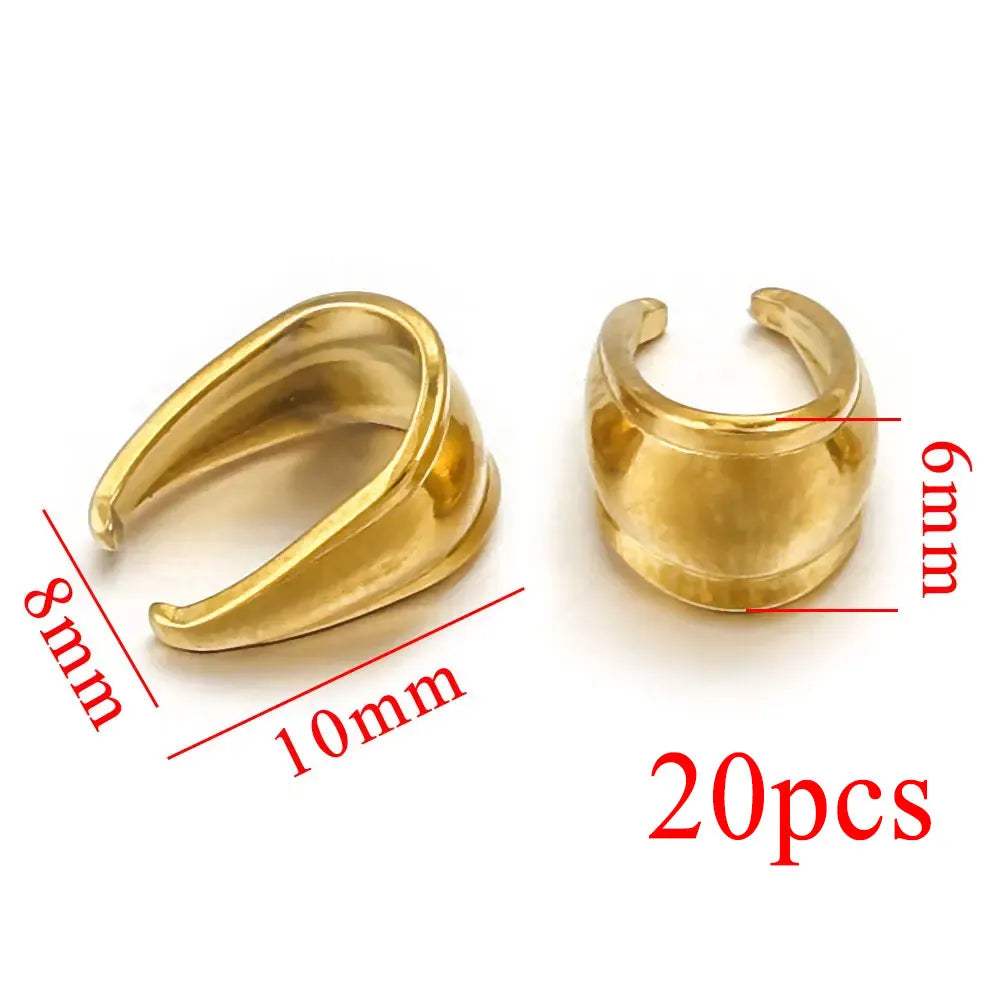 Gold Plated Melon Clasps | Stainless Steel Jewelry Connectors