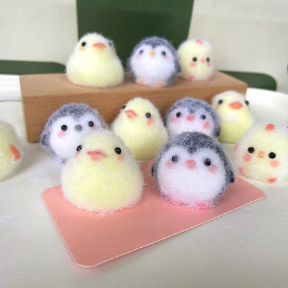 Cute Animal Squeeze Toy Stress Relief Keychain | Kawaii Silicone Pinch Toy