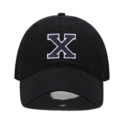 Initial Letter Embroidery Baseball Cap for Casual Sport Style