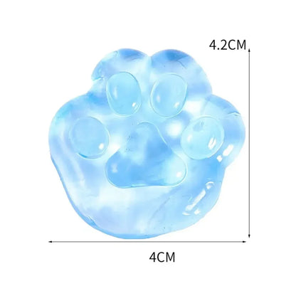 5/10/20PCS Kawaii Cat Paws Sticky Squeeze Toys | Soft Realistic Glitter Stress Relievers