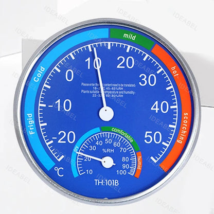 IDEABEL Analog Thermometer Hygrometer | Indoor Outdoor Humidity Monitor