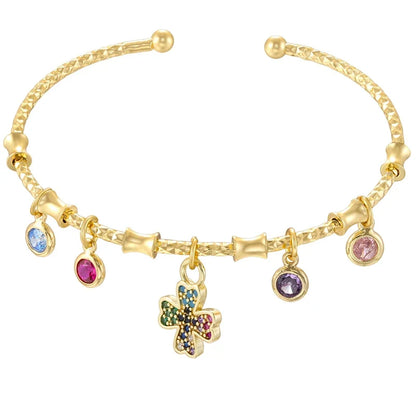 Golden Star Charm Cuff Bracelet | Trendy Fashion Jewelry for Women