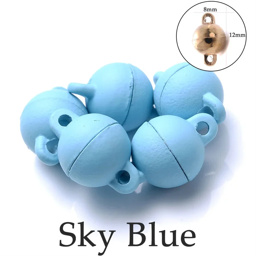 Heart Round Magnetic Clasps Set | DIY Jewelry Connector Charms
