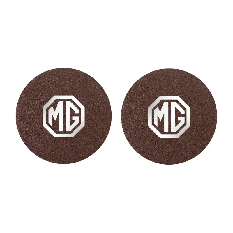 2Pcs Car Coasters Carbon Fiber Cup Holder Mat | Interior Accessories for MG Models