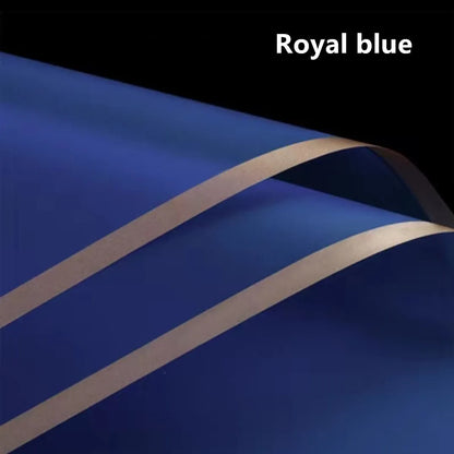 Golden Border Rose Wrapping Paper 5 Pack | Half Transparent Korean Style Gift Packing